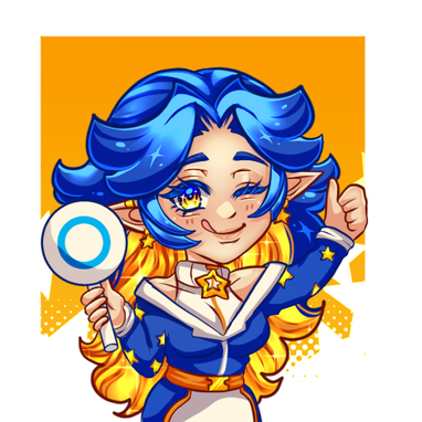 animated emote of oc nodding