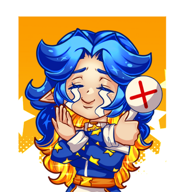 animated emote of oc shaking